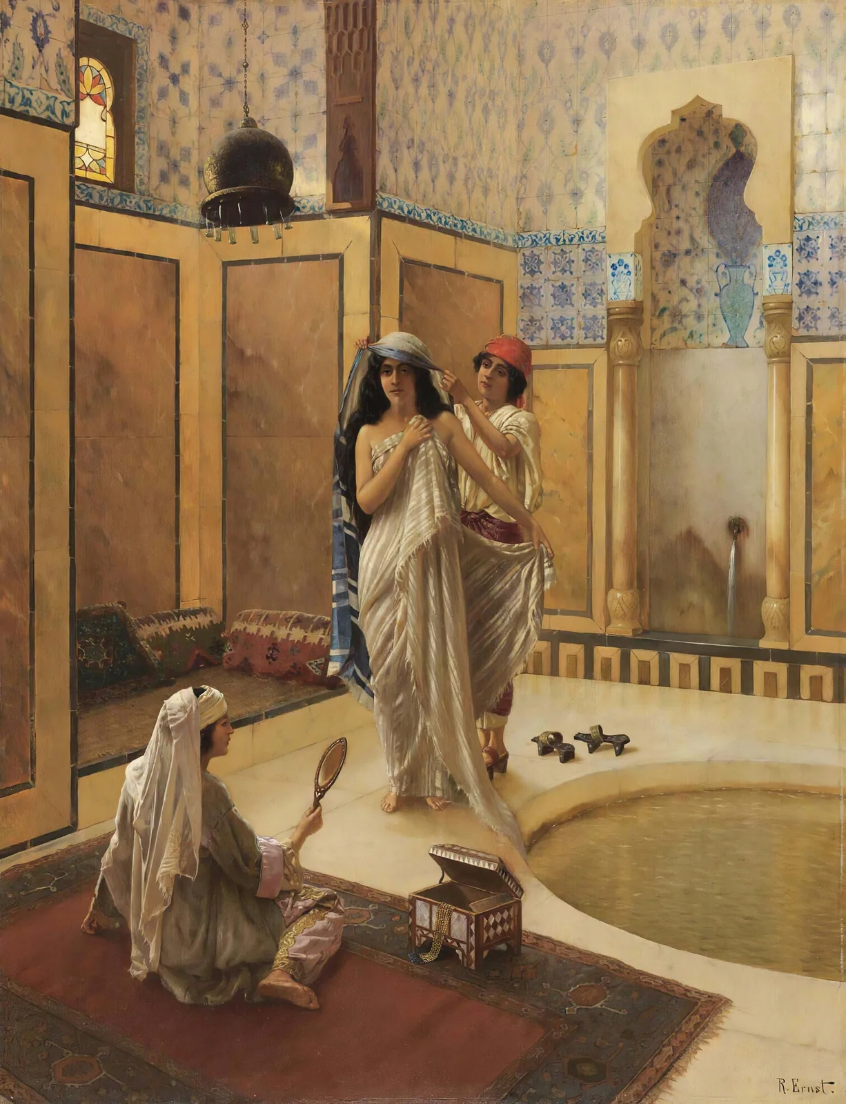 After The Bath av Rudolf Ernst