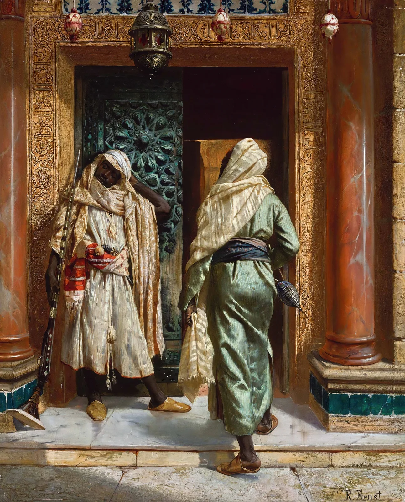 The Dozing Guard av Rudolf Ernst