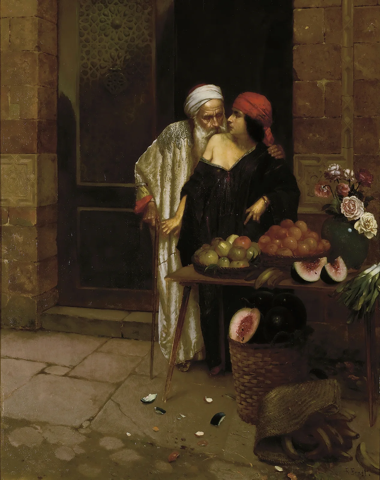 The Orange Seller av Rudolf Ernst