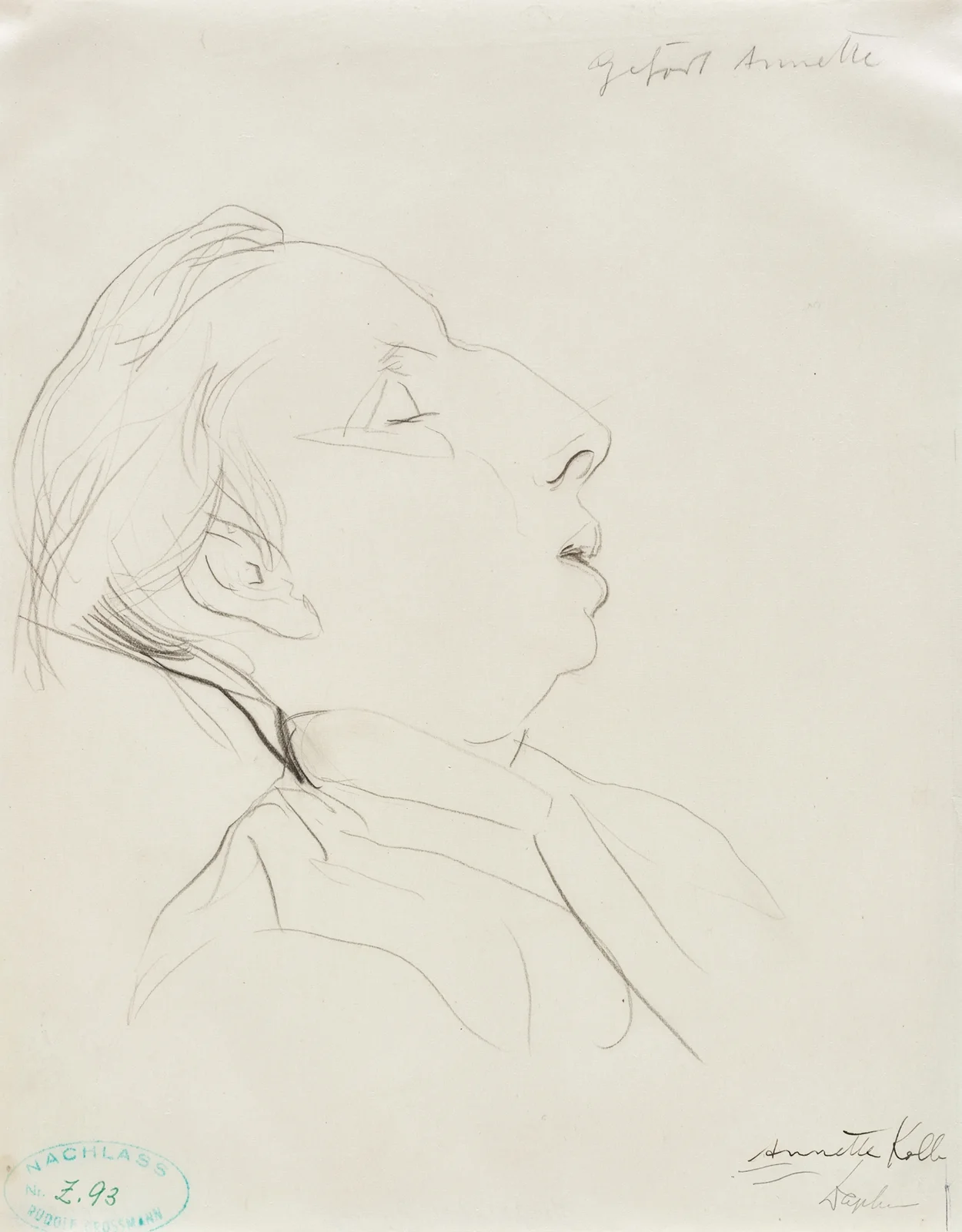 Annette Kolb av Rudolf Grossmann