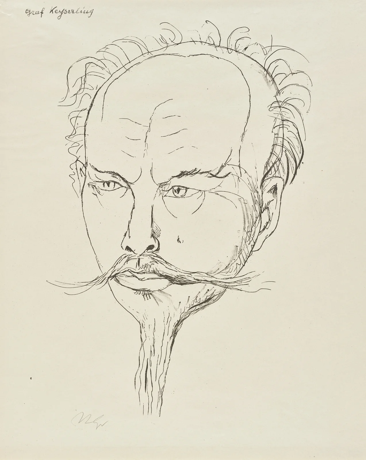 Hermann Graf Keyserling av Rudolf Grossmann