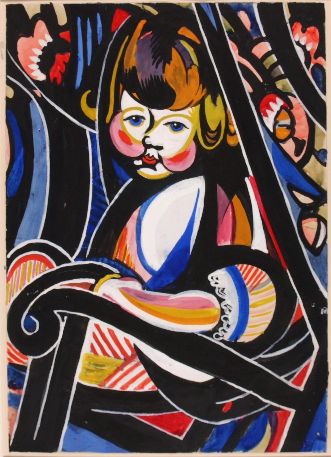 Child in Rocker av Henry Lyman Saÿen