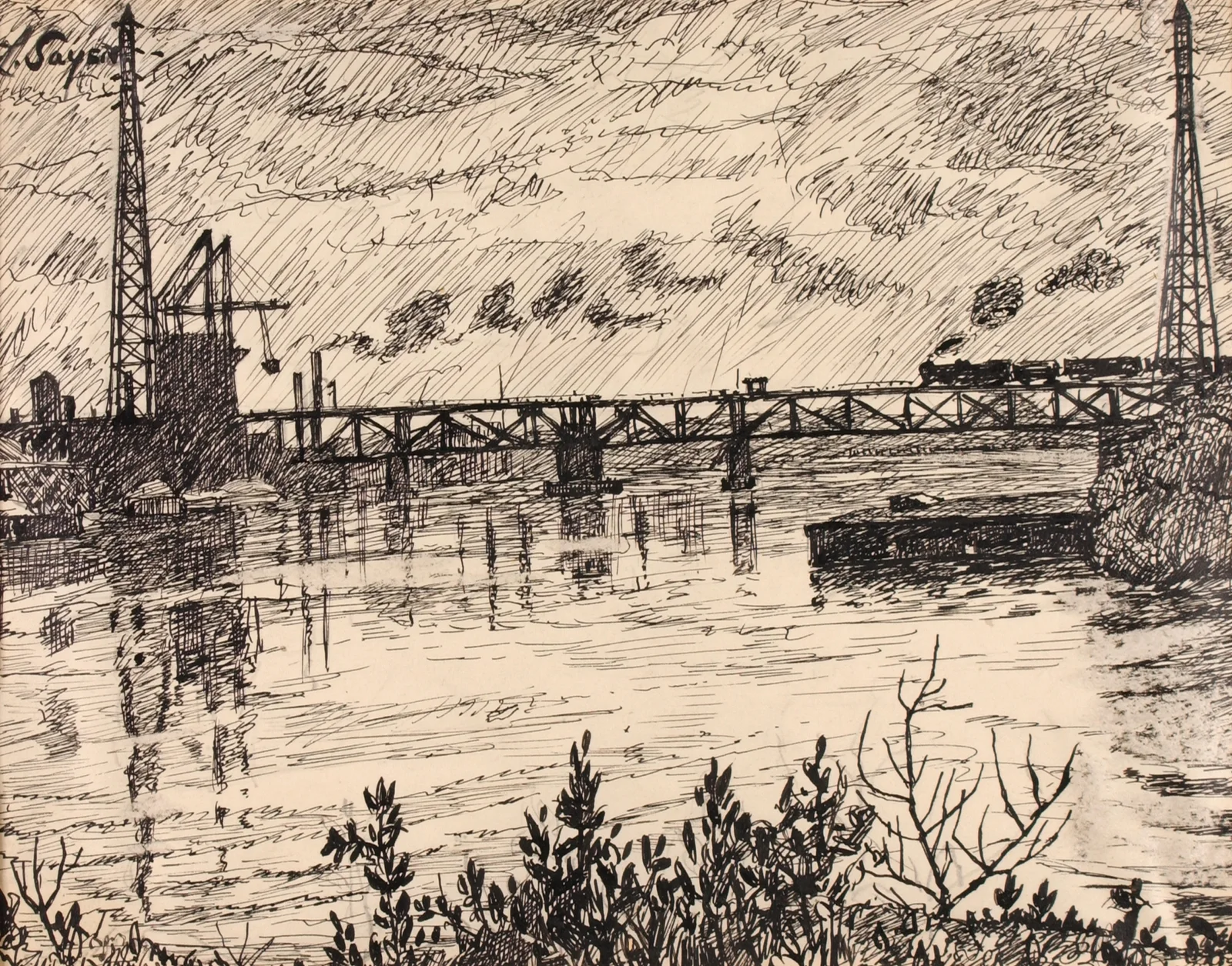 Schuylkill no. 3 av Henry Lyman Saÿen