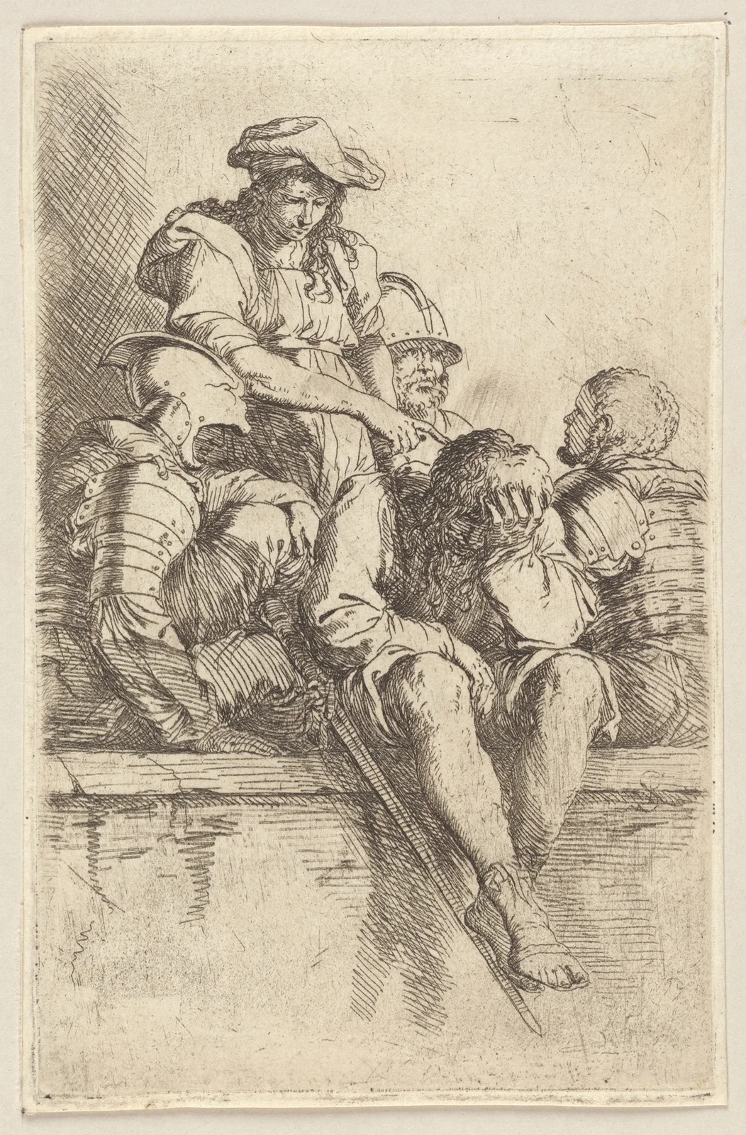 Five Soldiers av Salvator Rosa