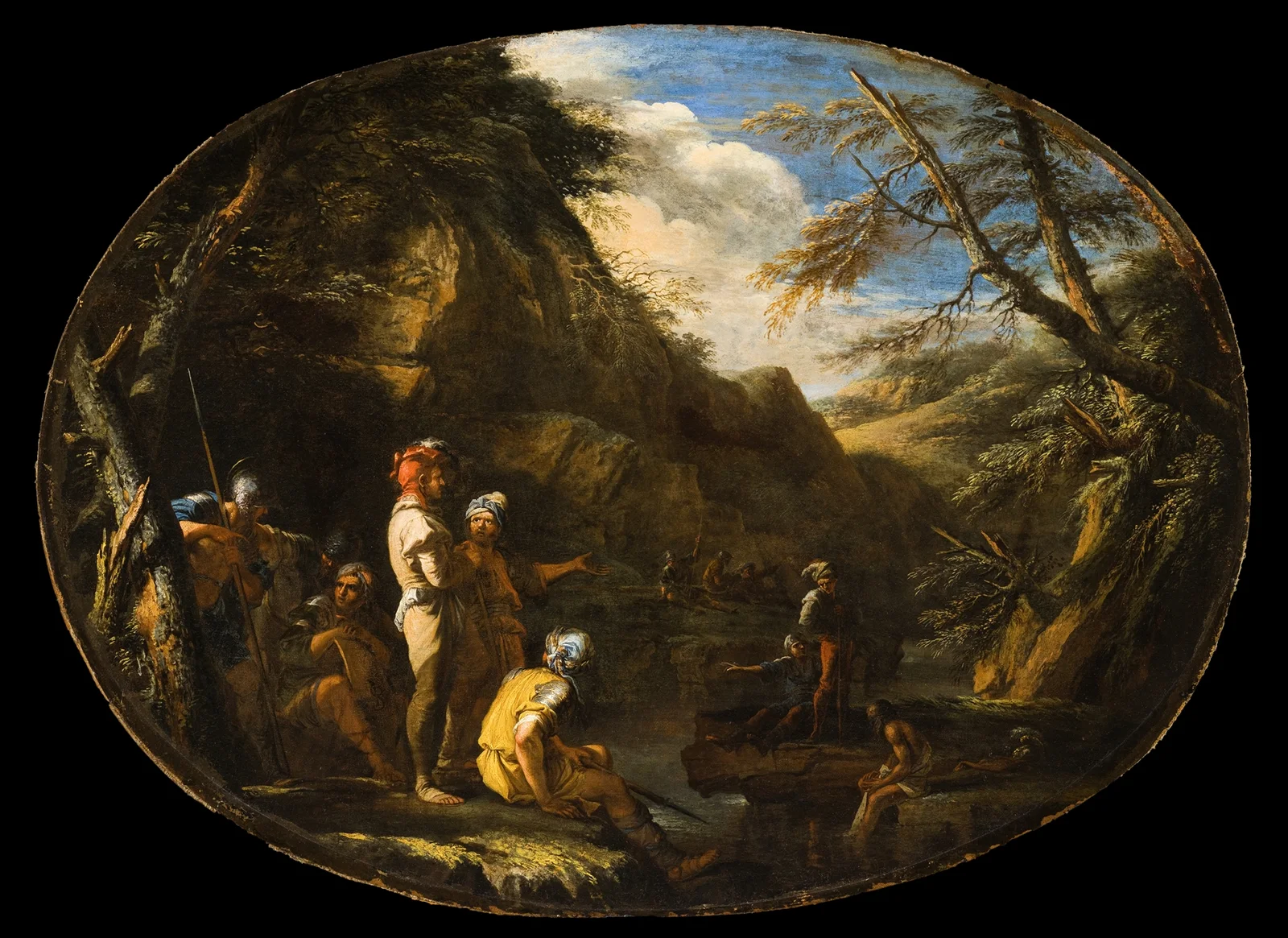 Landscape with Armed Men, 1640 – nr 1 av Salvator Rosa