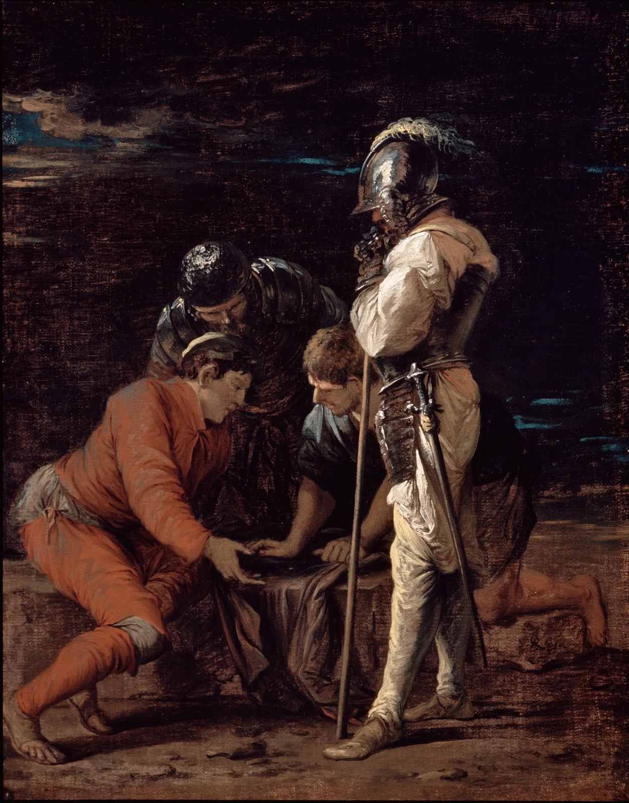 Soldiers Gambling av Salvator Rosa