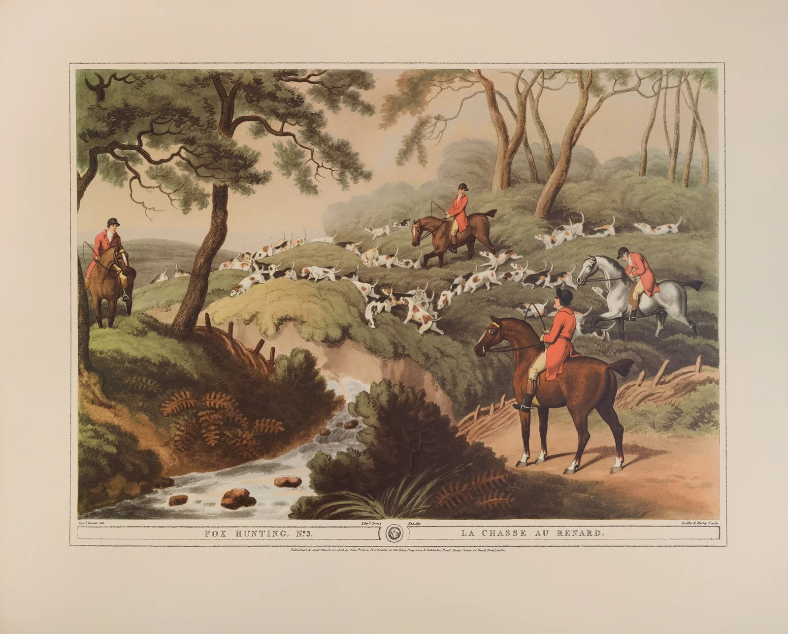 Fox Hunting, 3 (19th century) av Samuel Howitt