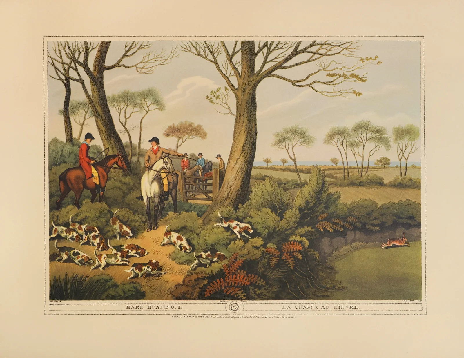 Hare Hunting, 1 (19th century) av Samuel Howitt