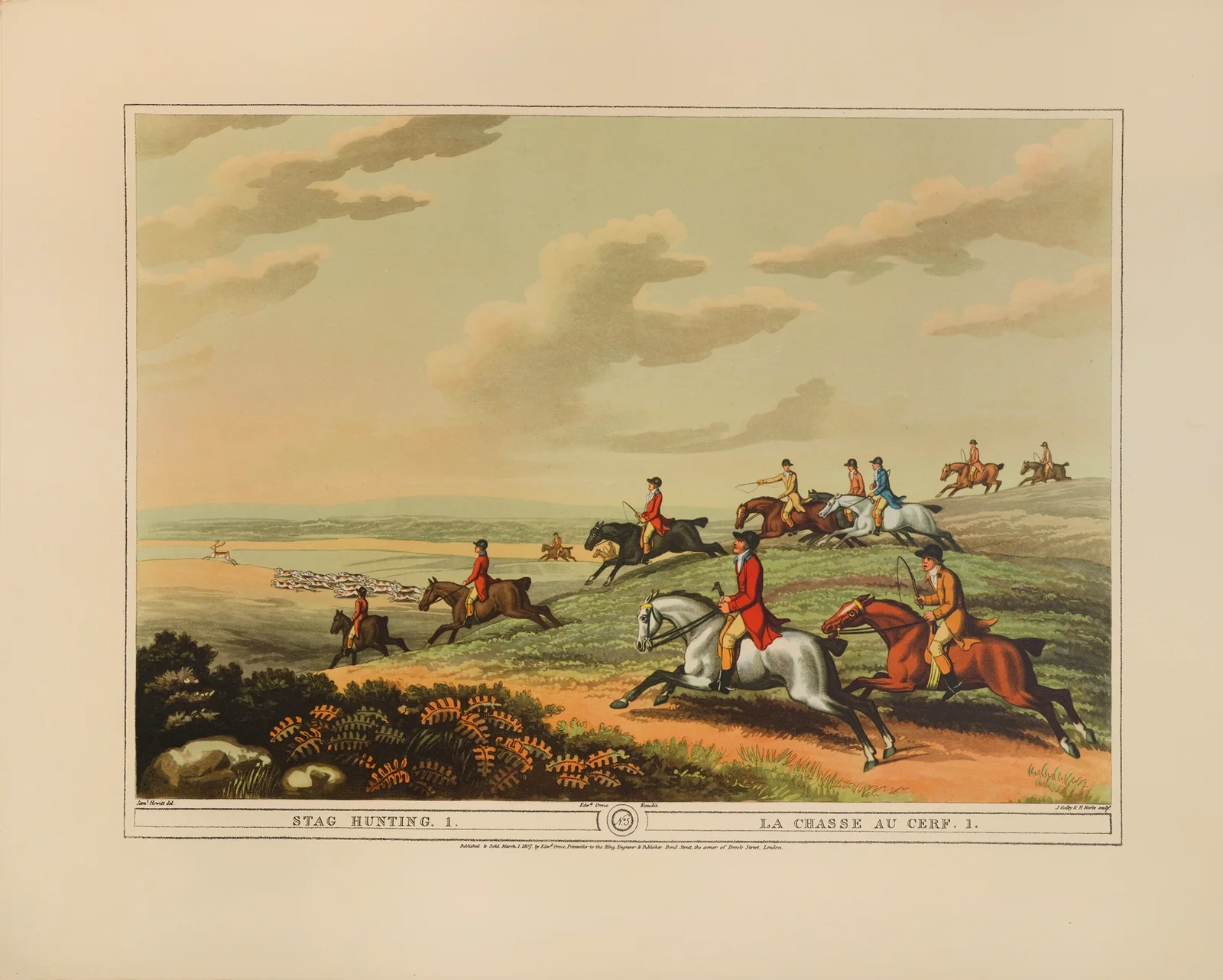 Stag Hunting, 1 av Samuel Howitt
