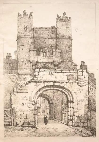 At York, Medieval Gate av Samuel Prout