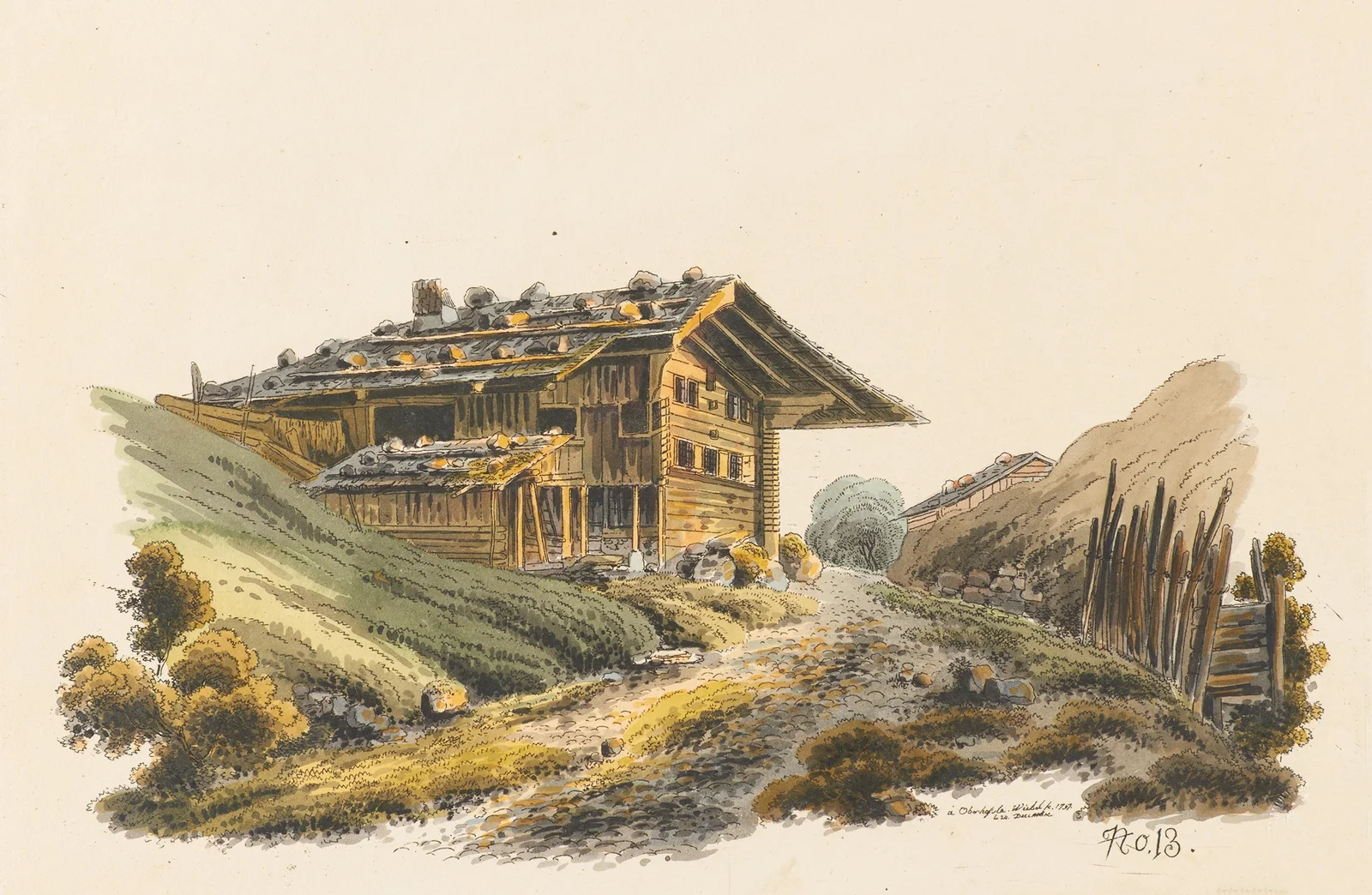 à Oberhassle av Jakob Samuel Weibel