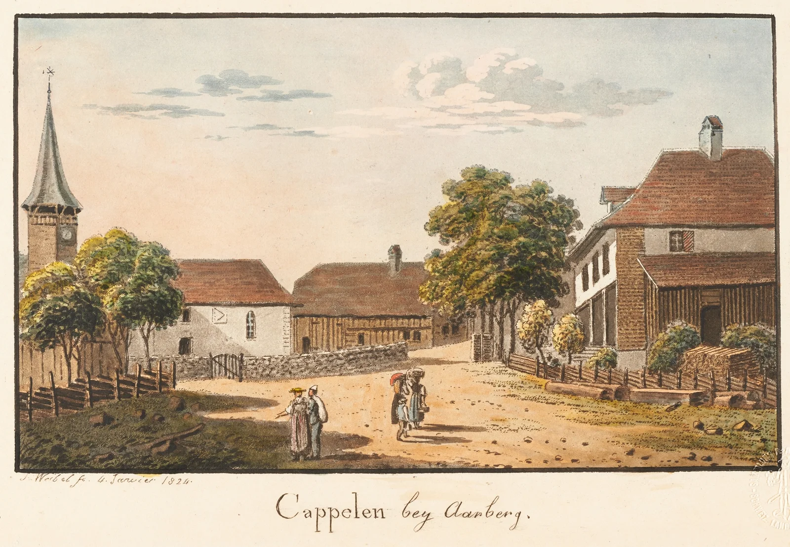 Cappelen bey Aarberg av Jakob Samuel Weibel