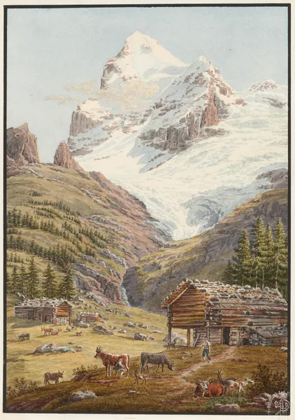 Le Wetterhorn av Jakob Samuel Weibel