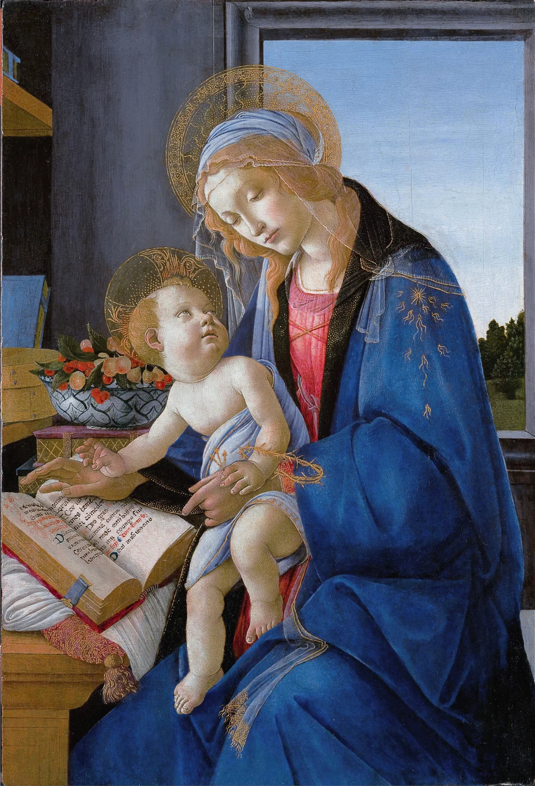 The Virgin and Child (The Madonna of the Book) av Sandro Botticelli