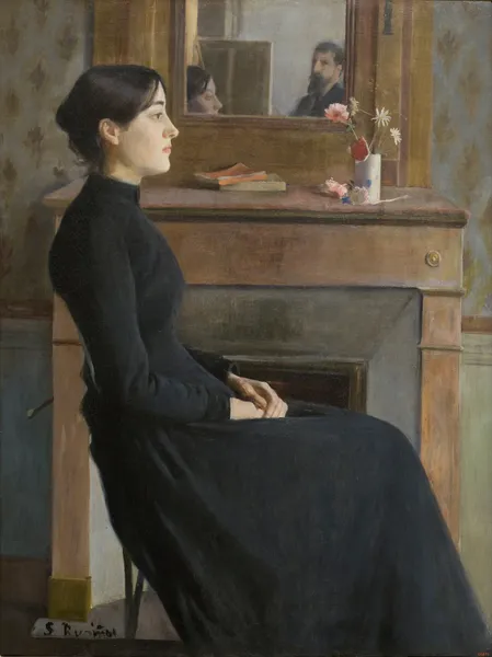 Female Figure av Santiago Rusiñol