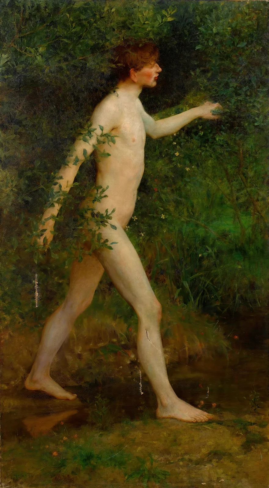 A Woodland Bather av Henry Scott Tuke