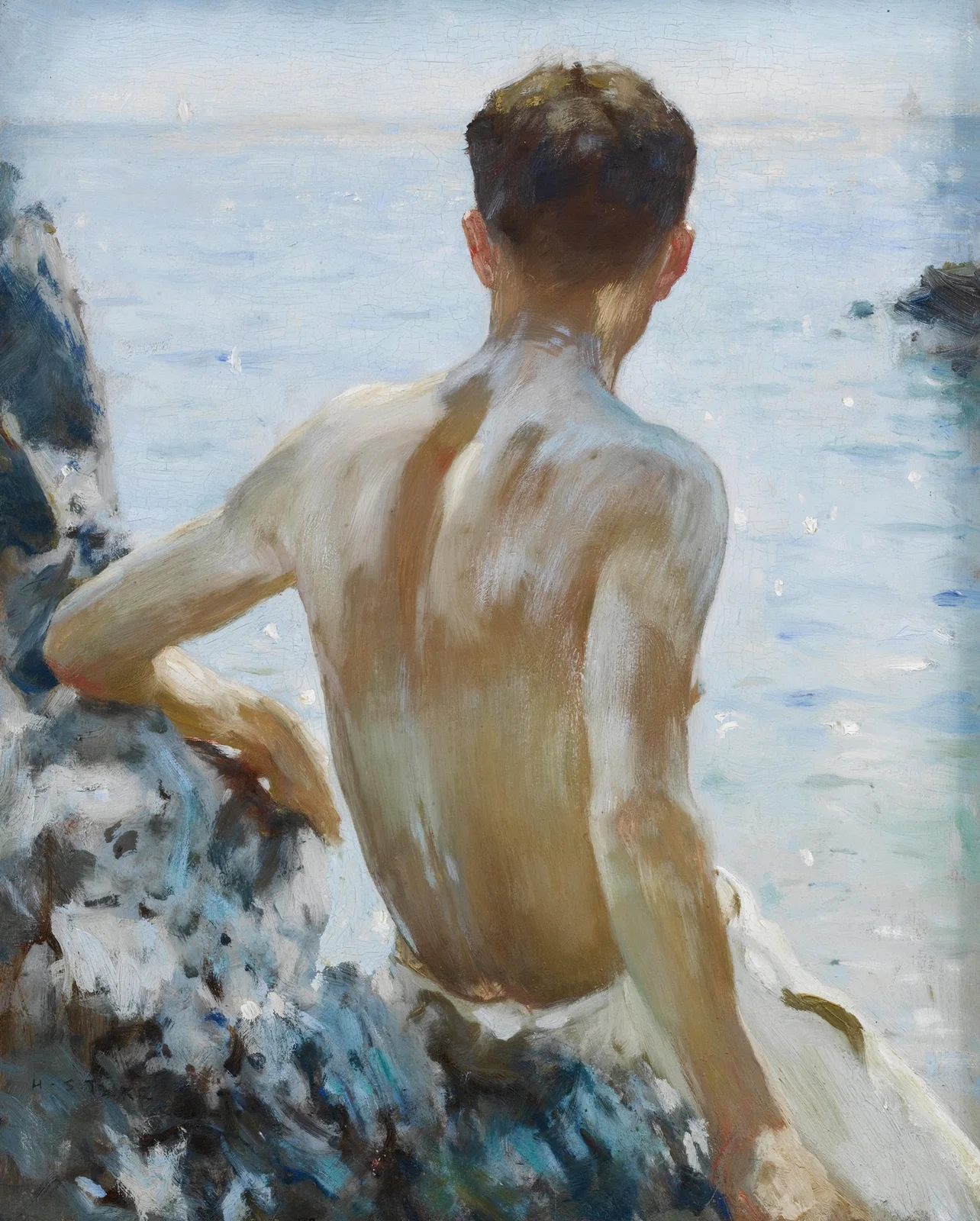 Beach Study av Henry Scott Tuke