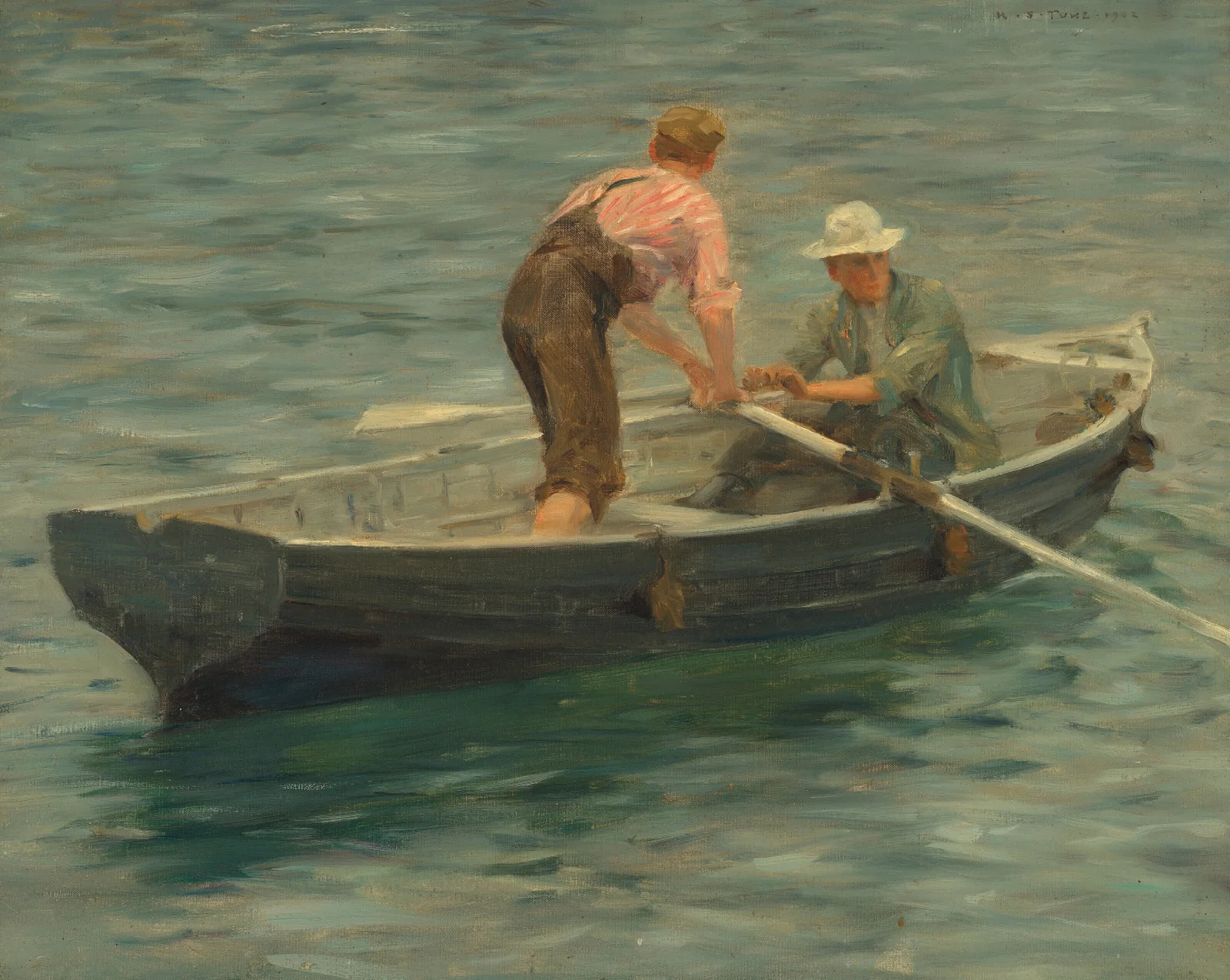Going Ashore for the Skipper av Henry Scott Tuke