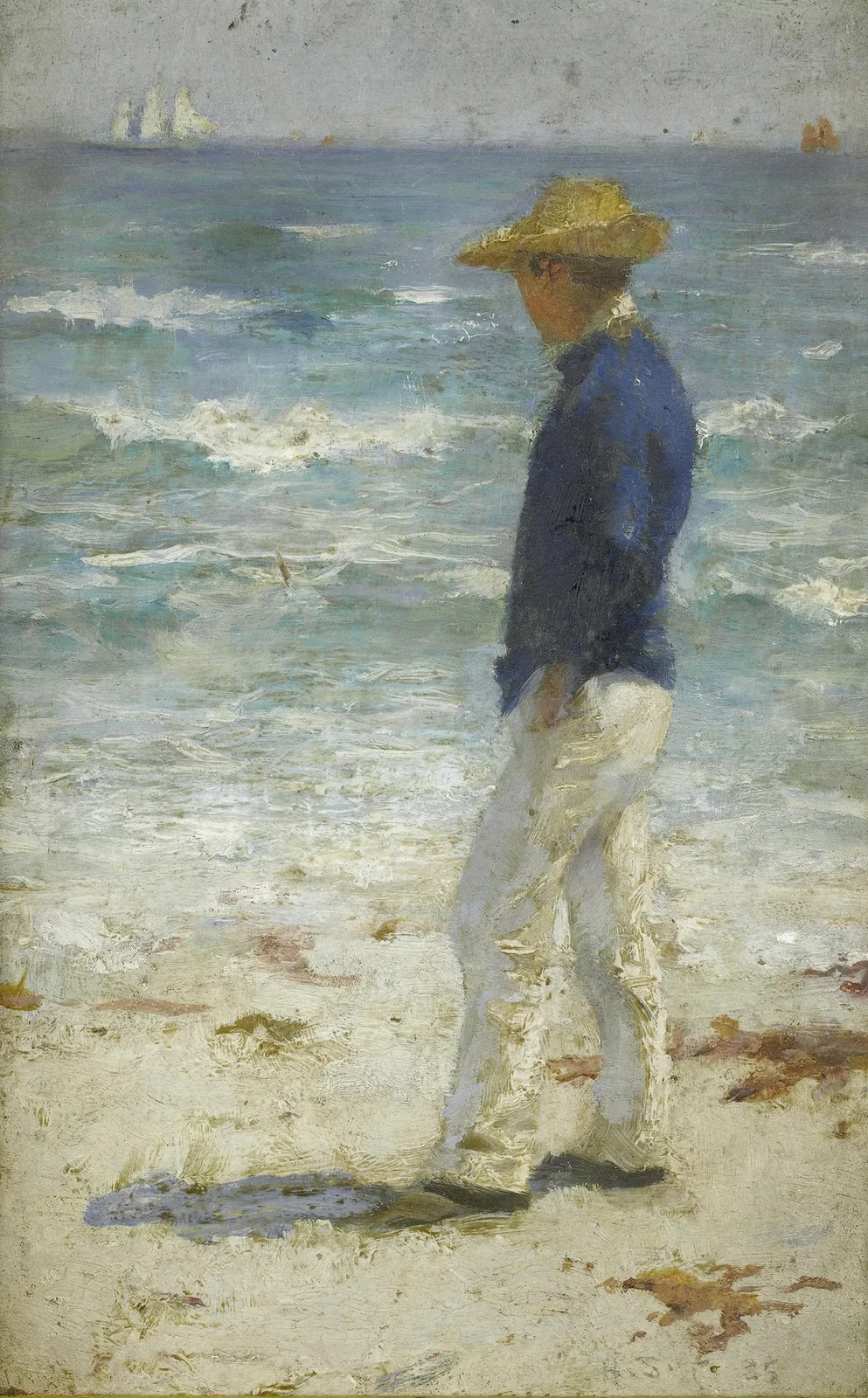 Looking Out To Sea av Henry Scott Tuke