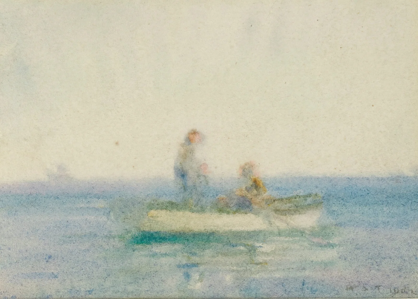 Two Figures In A Boat av Henry Scott Tuke