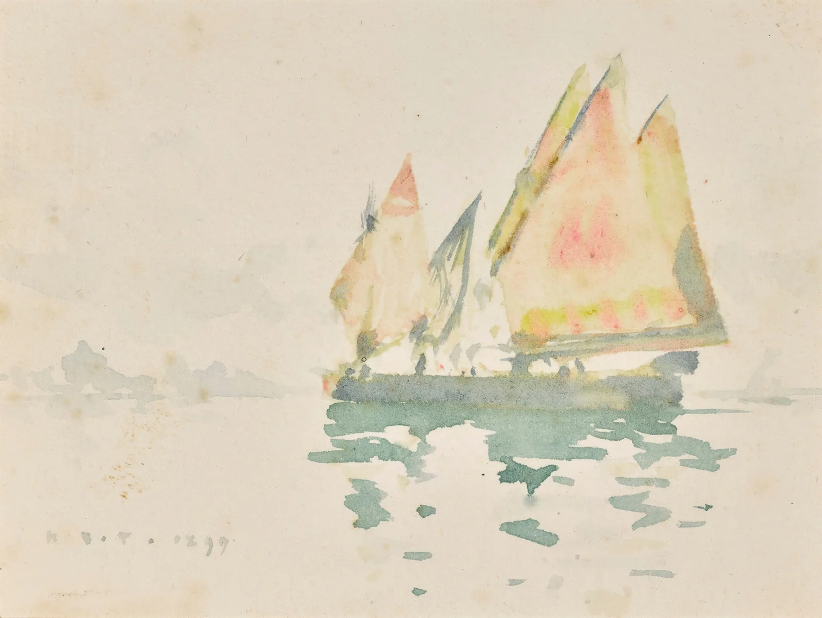 Venetian Barges av Henry Scott Tuke