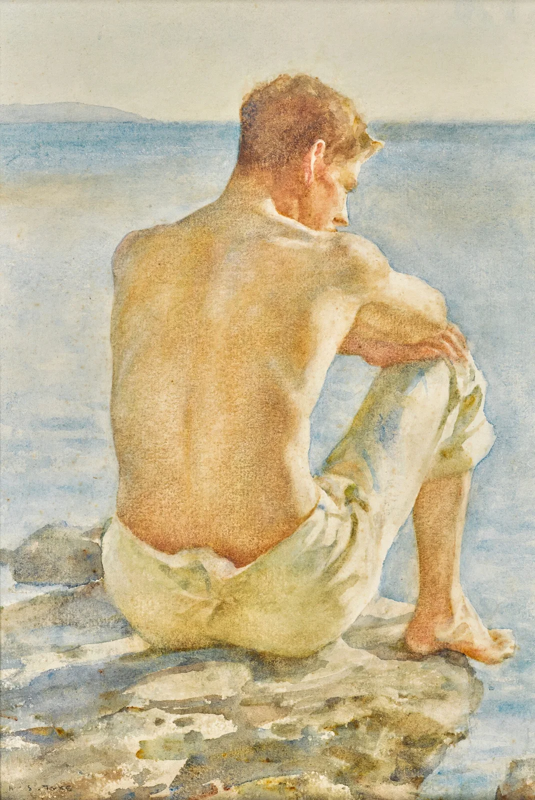 Watching the sea av Henry Scott Tuke