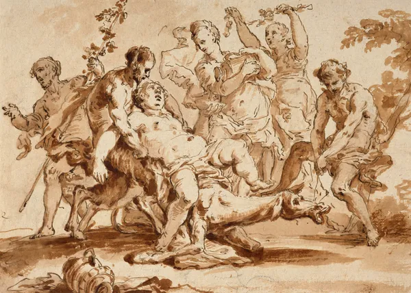 The Drunkenness of Silenus av Sebastiano Ricci
