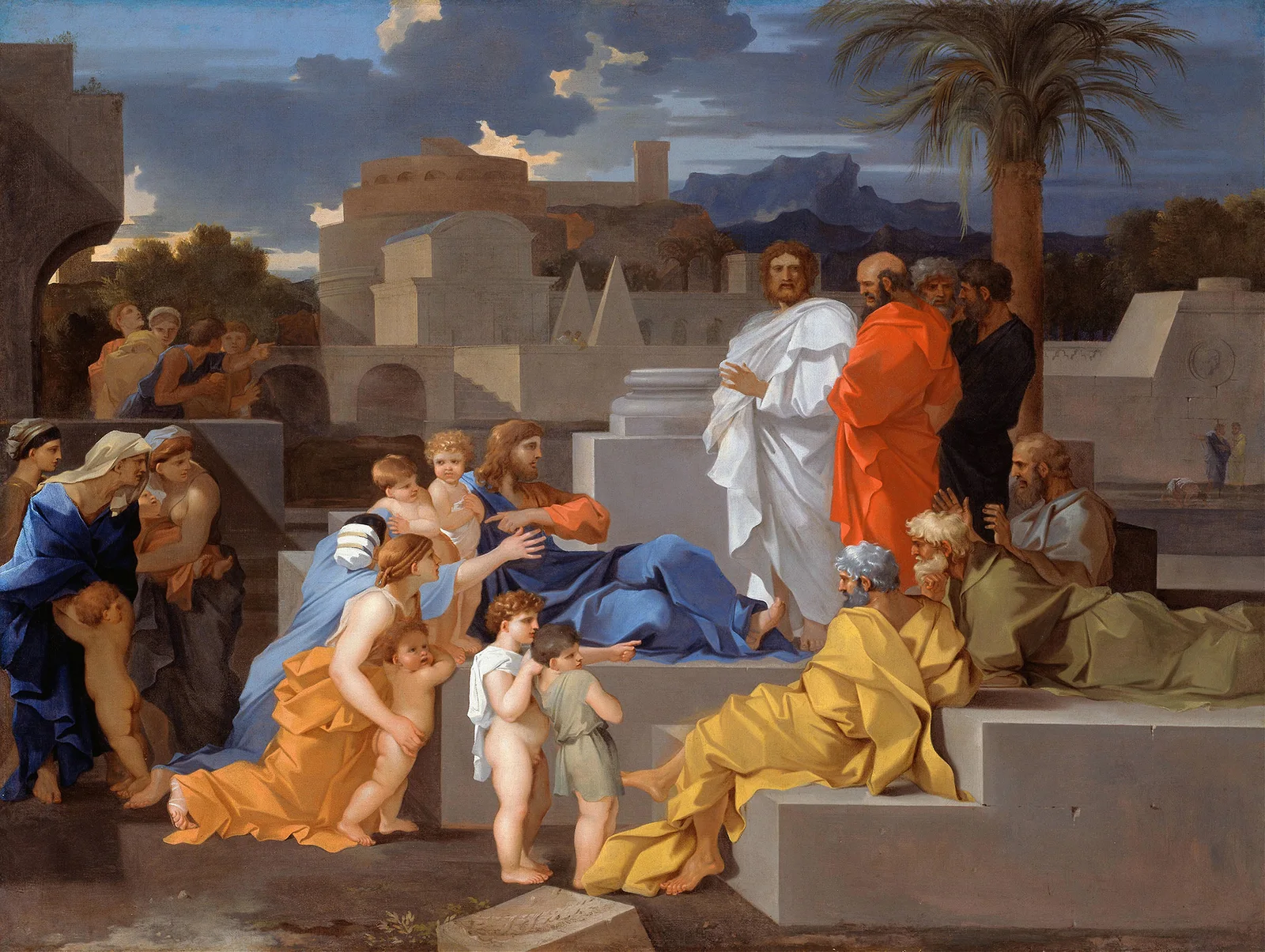 Christ Receiving the Children av Sébastien Bourdon