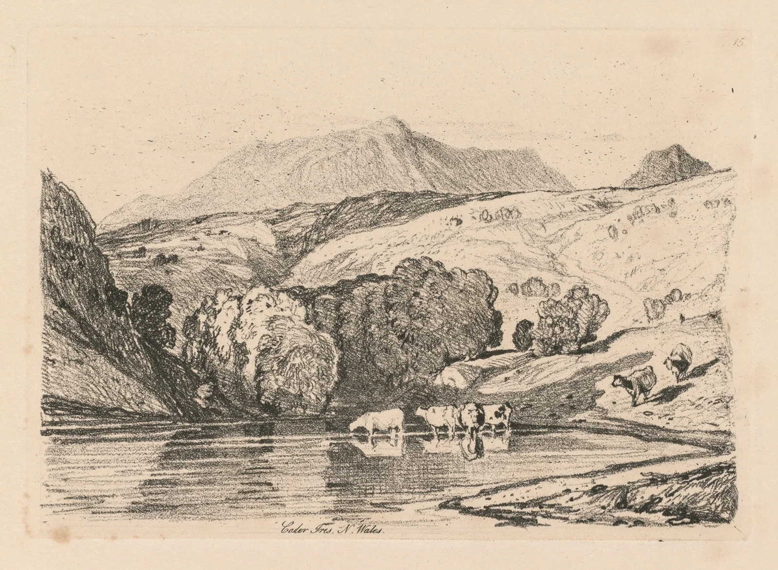 Cader Iris, North Wales av John Sell Cotman
