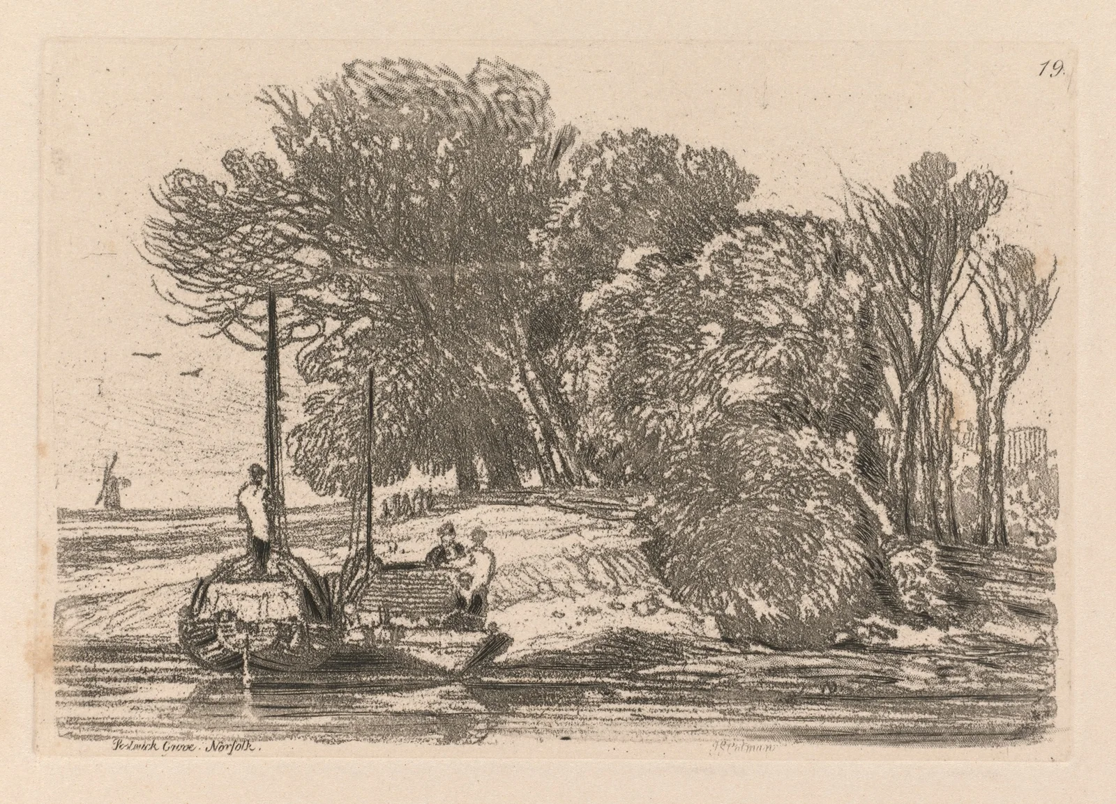 Postwick Grove, Norfolk av John Sell Cotman