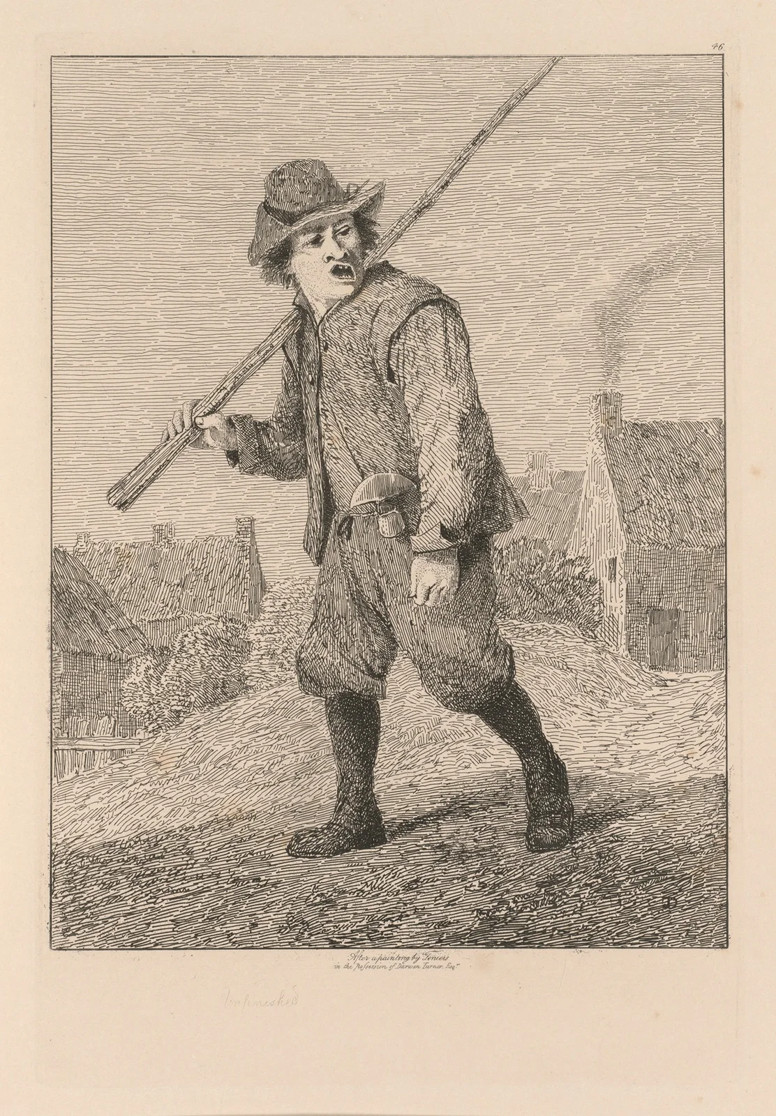 Sketch after Teniers av John Sell Cotman