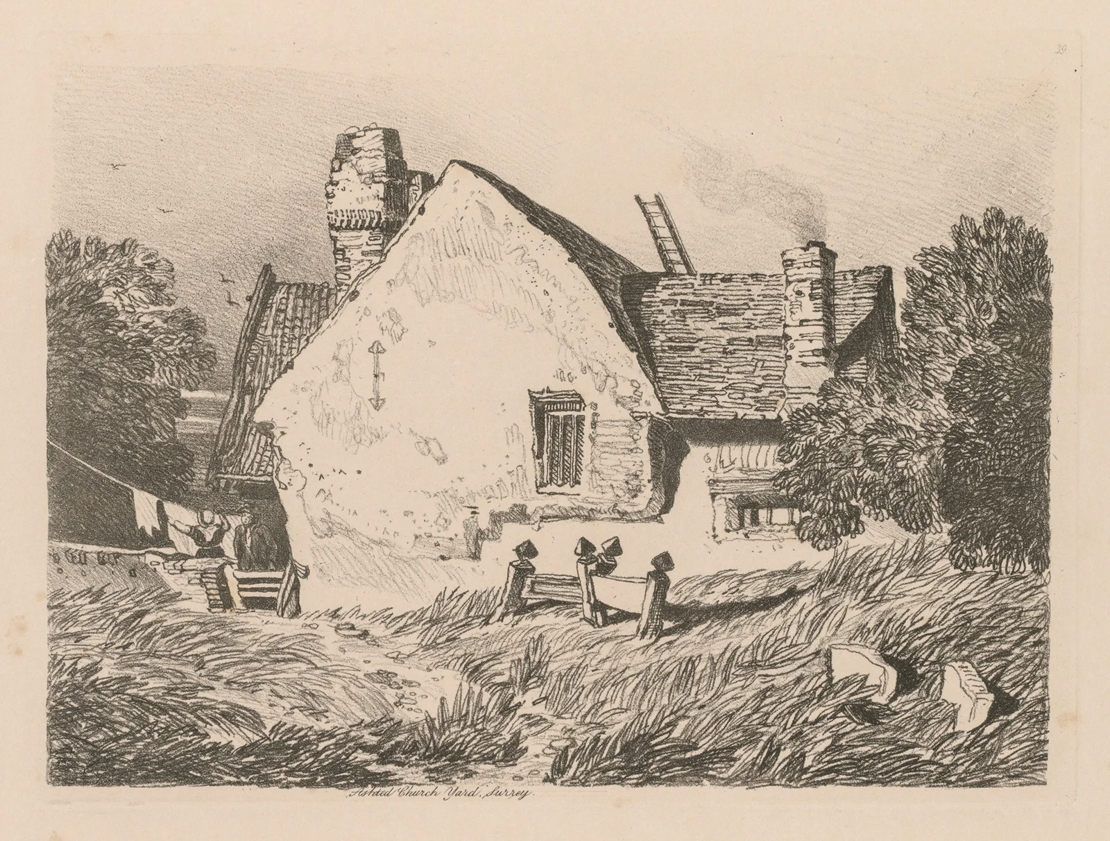 View at Ashdted, Surrey av John Sell Cotman