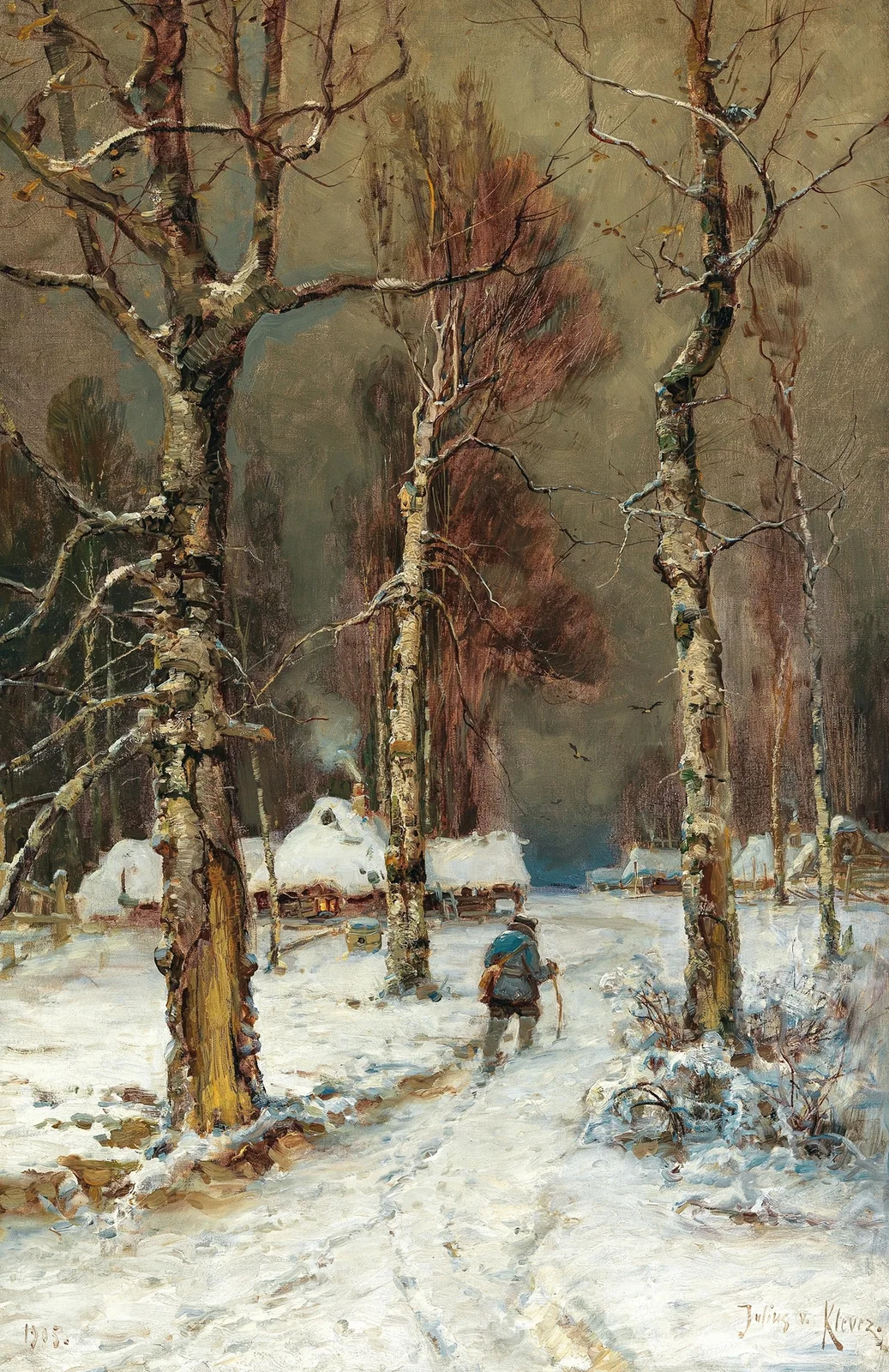 A Winter Evening av Julius Sergius Klever