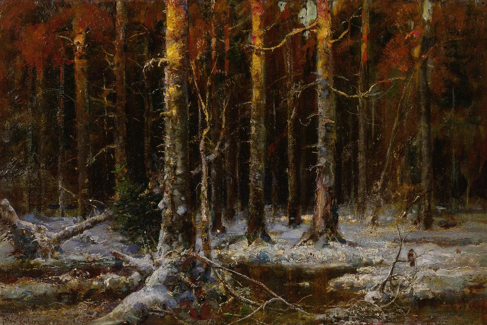 Forest In Winter av Julius Sergius Klever