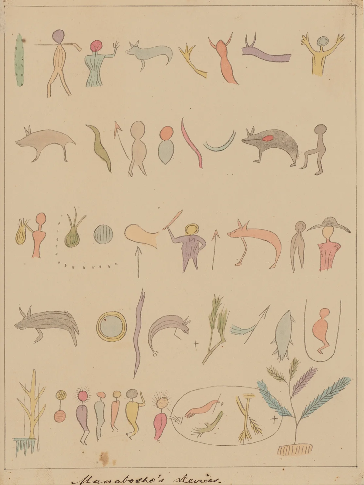 Manabosho’s Devices, 1849 – nr 2 av Seth Eastman