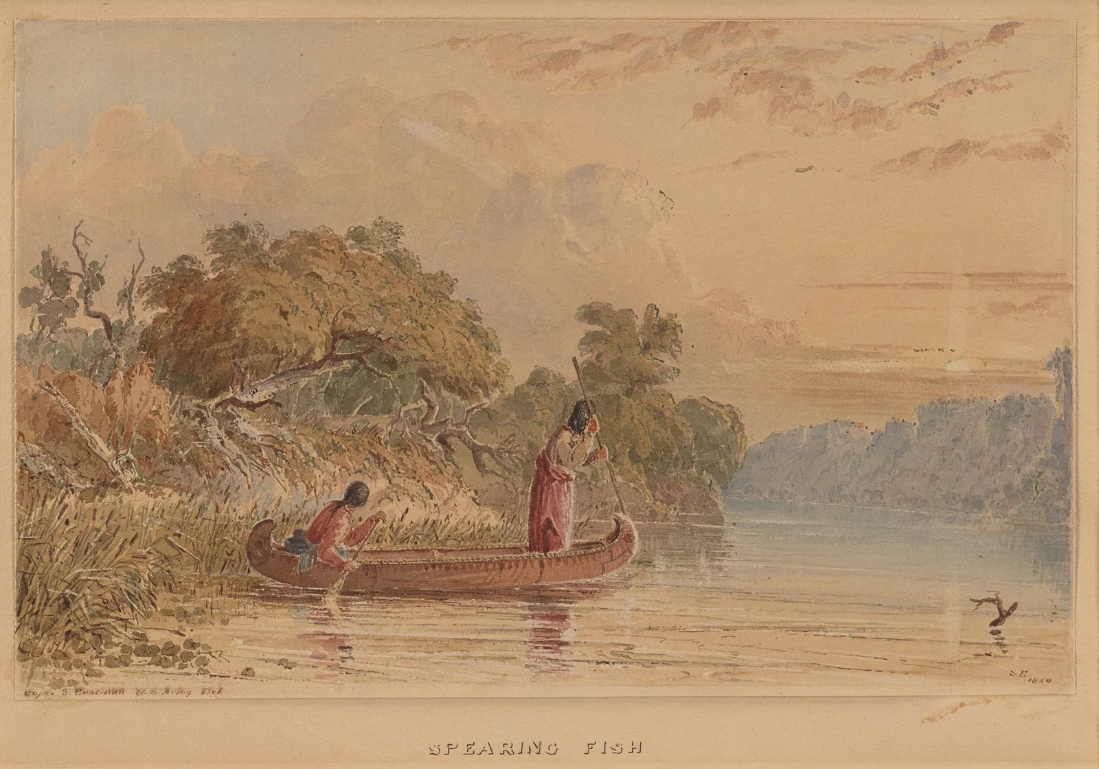 Spearing Fish av Seth Eastman