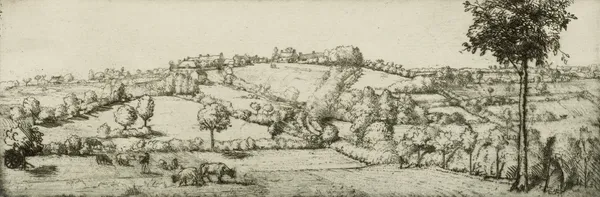 Landscape, Brittany av Donald Shaw MacLaughlan