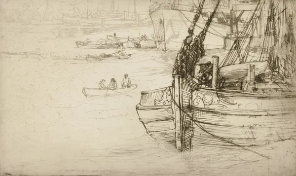 The Little Pool, London av Donald Shaw MacLaughlan