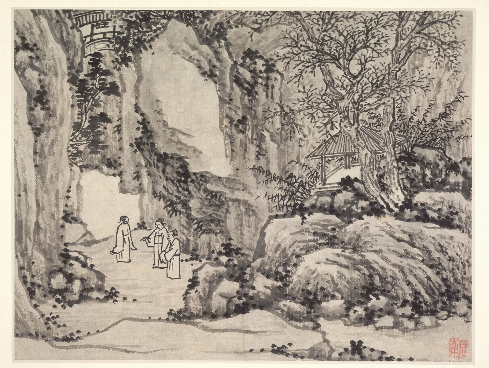 The Sword Spring, Tiger Hill av Shen Zhou