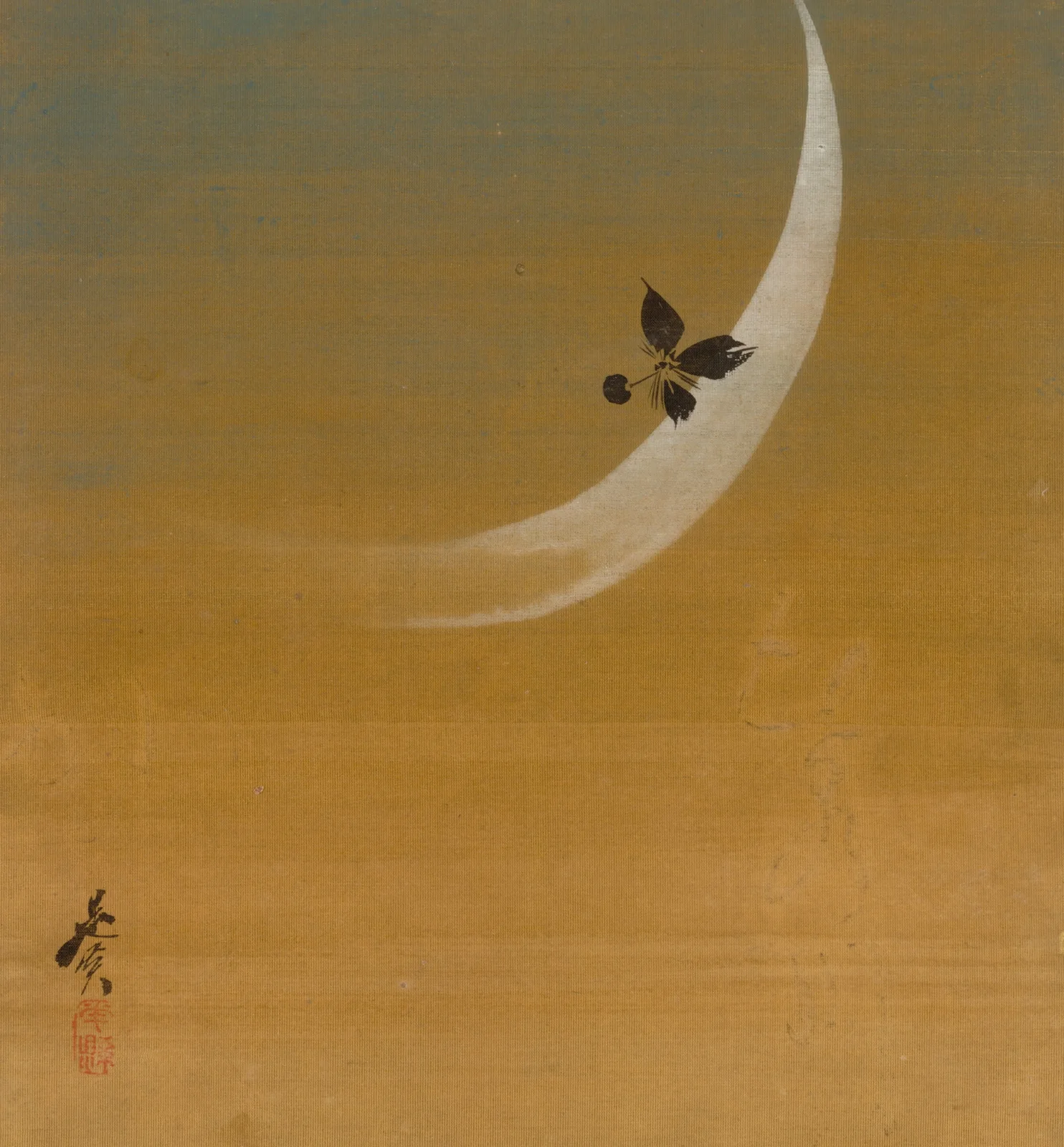 Crescent Moon av Shibata Zeshin