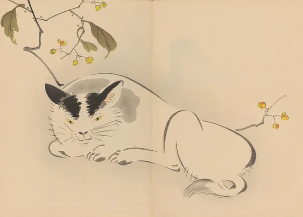 Zeshin iboku tairyūkyo gafu, Pl.08 av Shibata Zeshin