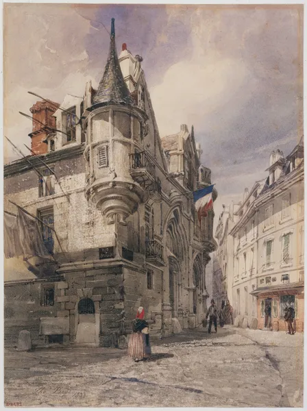 L’Hôtel de Sens, rue du Figuier, 1833 – nr 1 av Thomas Shotter Boys