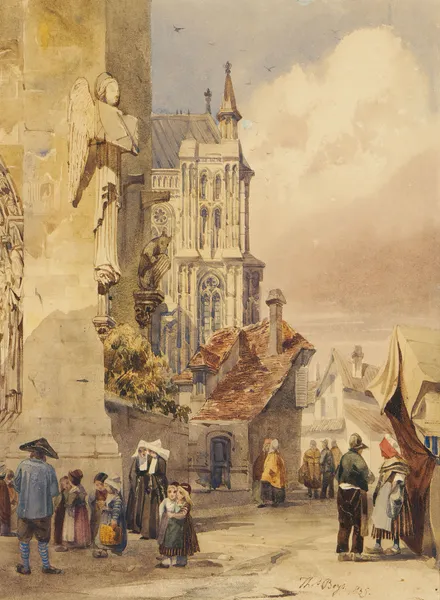 The Cathedral, Bruges av Thomas Shotter Boys