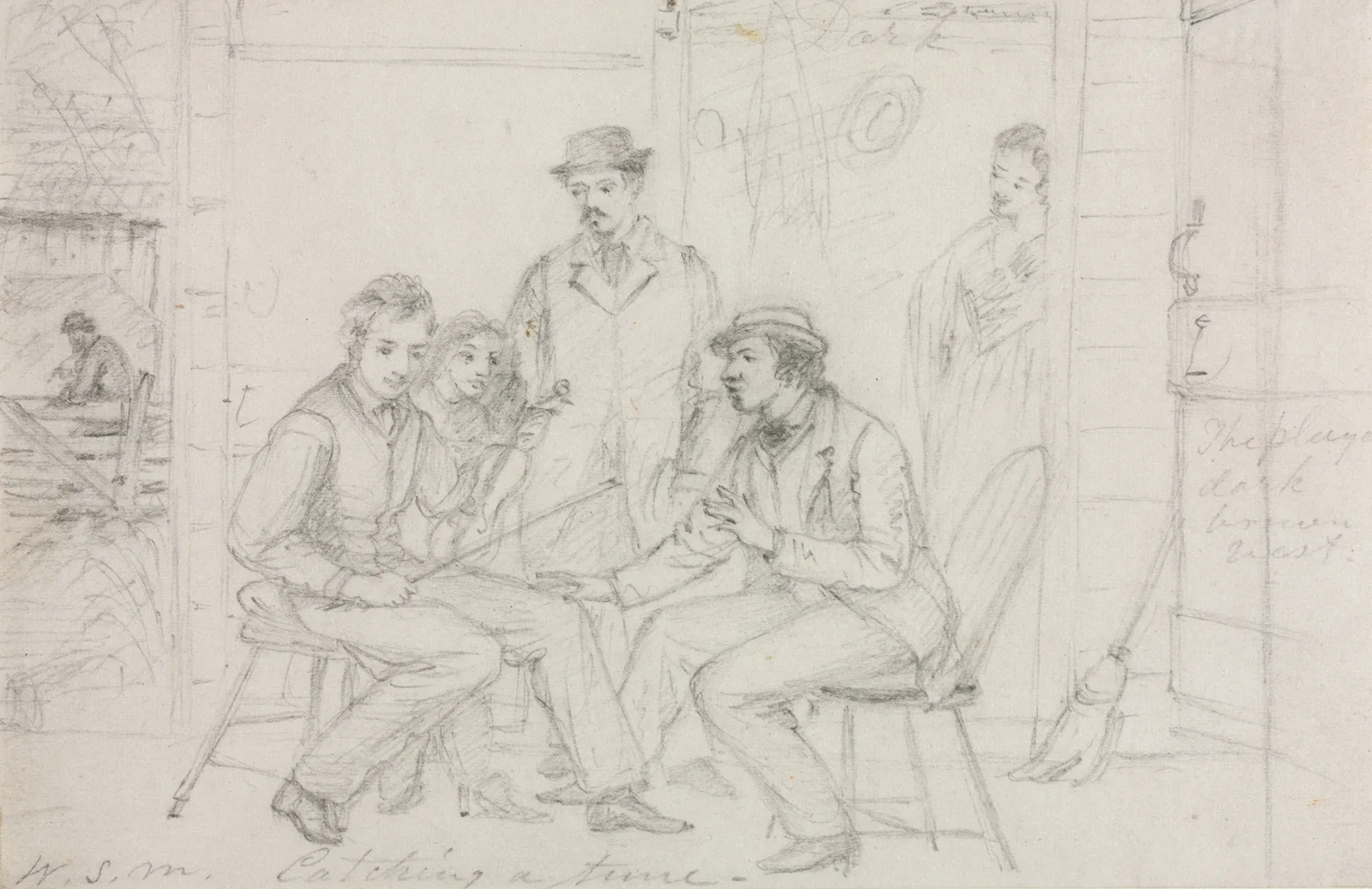 Catching a Tune (probably 1867) av William Sidney Mount