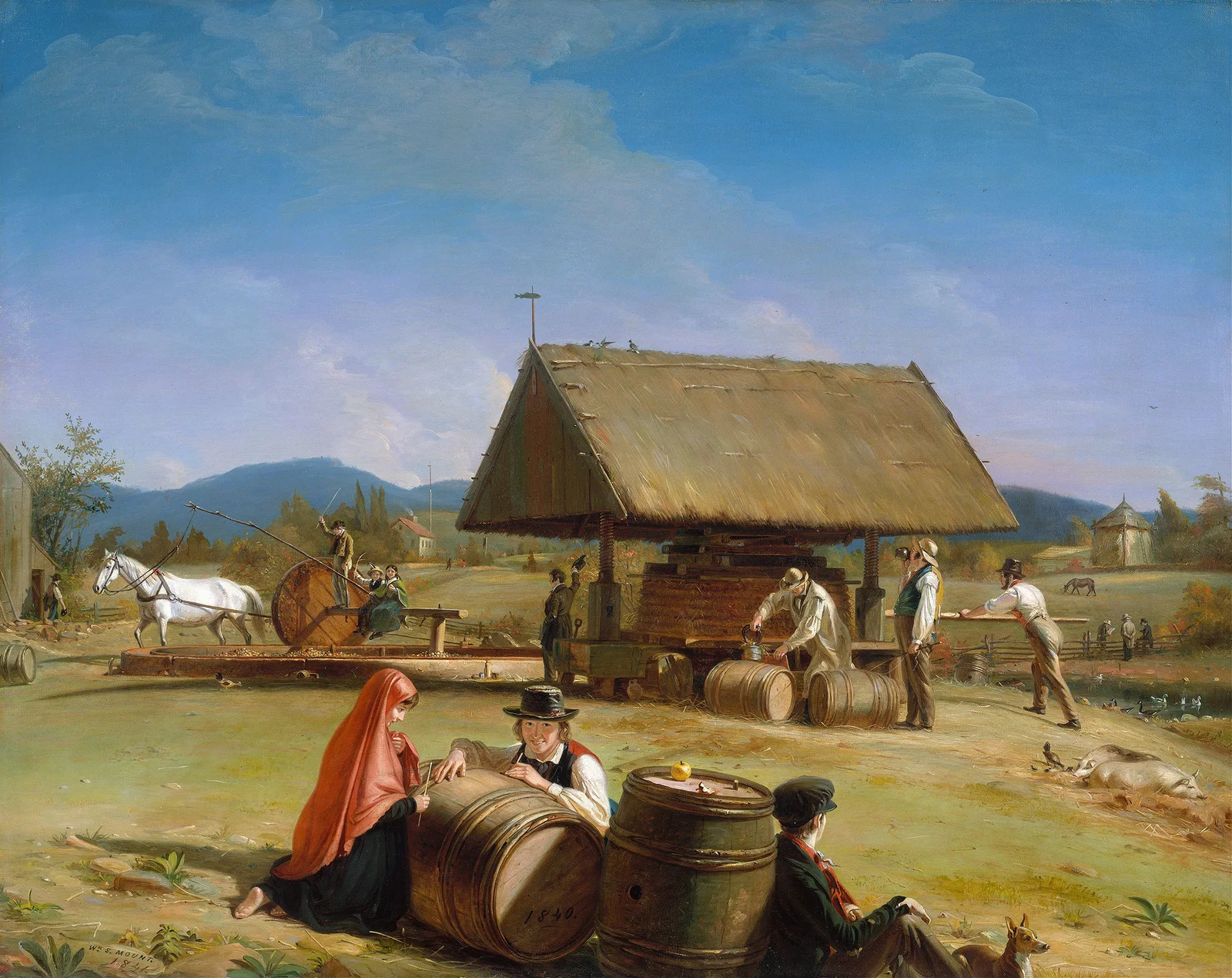 Cider Making av William Sidney Mount