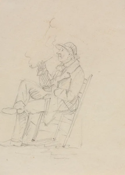 Man Smoking a Pipe av William Sidney Mount