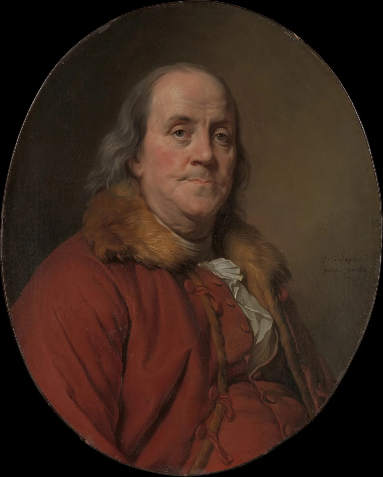Benjamin Franklin (1706–1790) av Joseph Siffred Duplessis