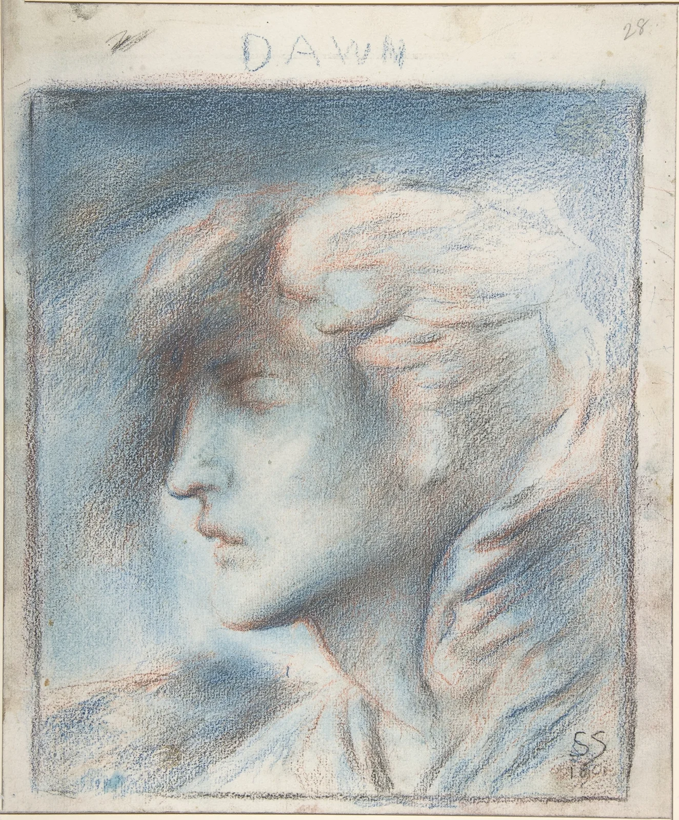 Dawn (Head of Hypnos) av Simeon Solomon