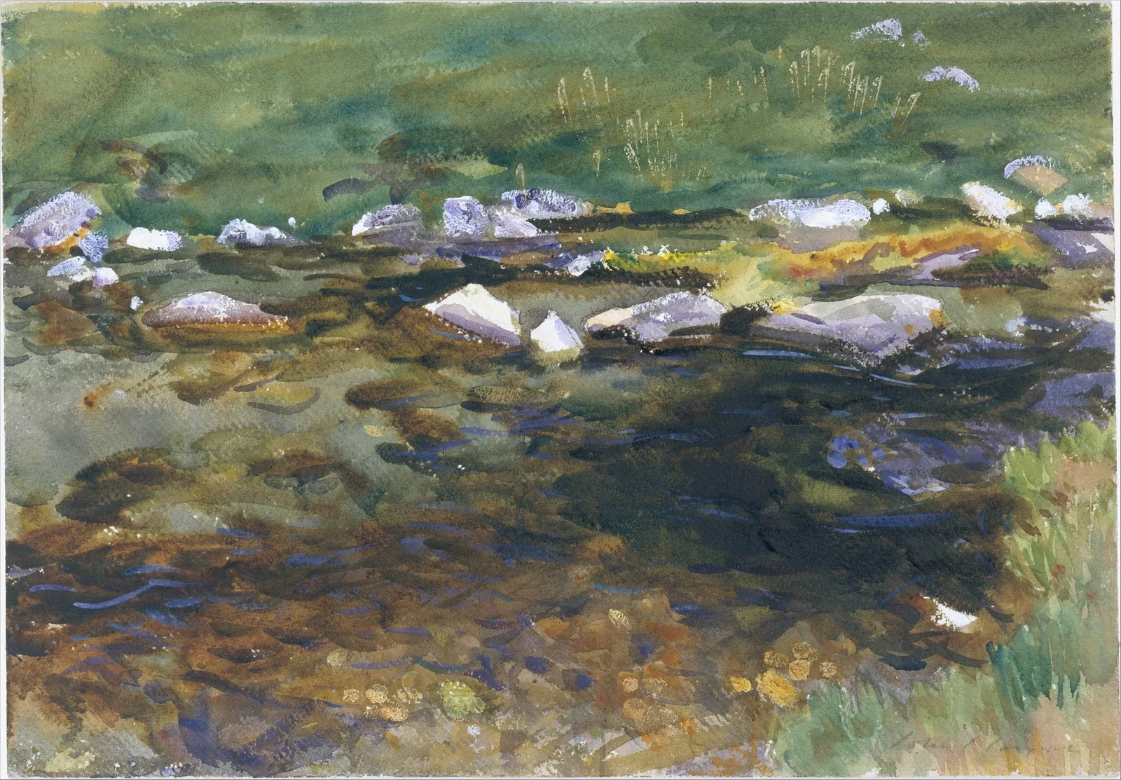 Brook and Meadow av John Singer Sargent