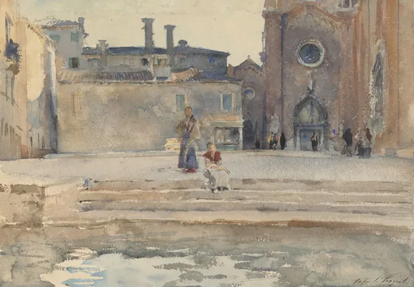 Campo dei Frari, Venice av John Singer Sargent